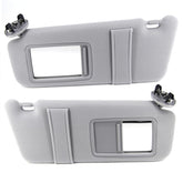 FEXON front view of gray sun visor pair showing clean fit and interior match
