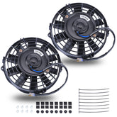 FGJQEFG front view of dual fans showing compact airflow benefit