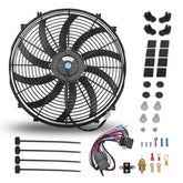 FGJQEFG front view fan installed showing airflow benefit