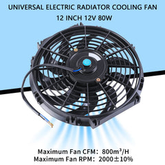 FGJQEFG fan installed on radiator demonstrating improved condenser and core airflow