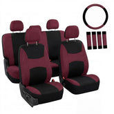 FH Group front seats burgundy protecting upholstery and elevating interior look