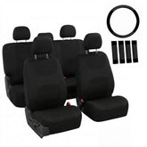 FH Group front seats installed showing neat coverage and protection