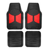 FH Group front mats overhead view showing full coverage and red Monster Eyes accent benefit