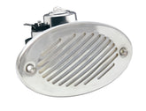 FIAMM marine horn front view showing compact design and clear signal performance