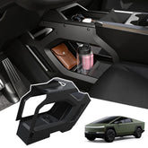 Fiaypoy front view of center console organizer showing neat compartments and quick access