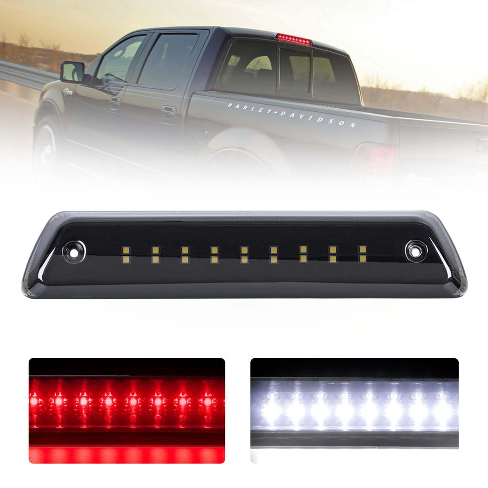 FIERYRED front view of third brake light showing clean fit and modern style benefit