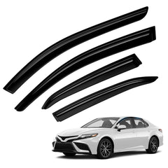 FIILINES front view of visor installed on Camry, enhances protection and style