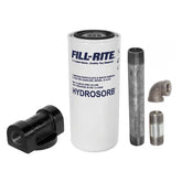 Fill-Rite front view of complete filter kit showing compact assembly and easy installation benefit