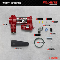 Fill-Rite FR4204H cast-iron housing close-up highlighting durable construction