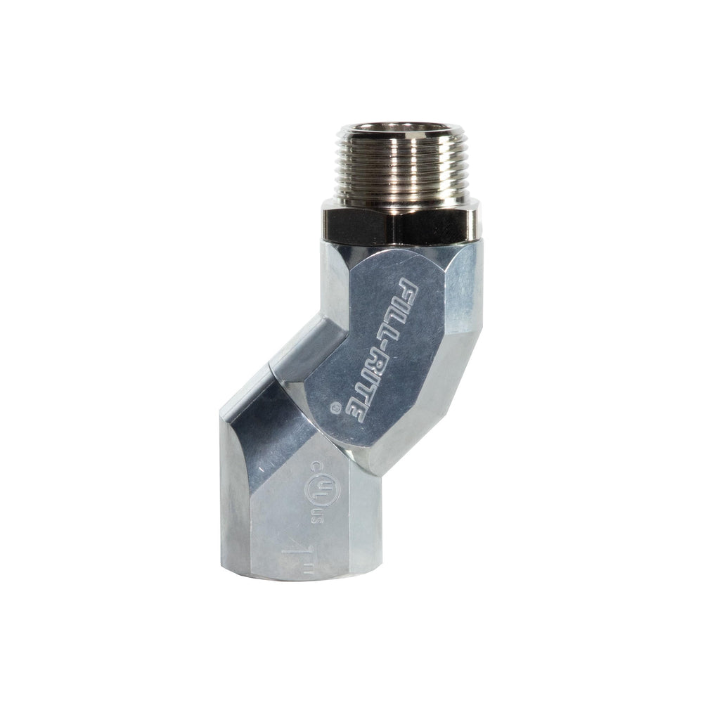 Fill-Rite SD100UL front view showing cast-aluminum body and 1-inch NPT threads for durable installation