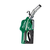 Fill‑Rite SDN100GAN front view showing green jacket and cast‑aluminum body for durable fueling