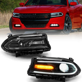 FIONE front view headlight assembly showing clean optics and improved visibility