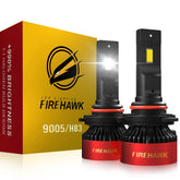 Firehawk front view pack of 2 showing bulbs and connectors for easy swap