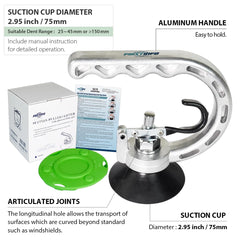 FIRSTINFO close-up of suction pad demonstrating secure seal and strong grip