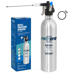 FIRSTINFO front view aluminum can showing capacity and shape for durable use