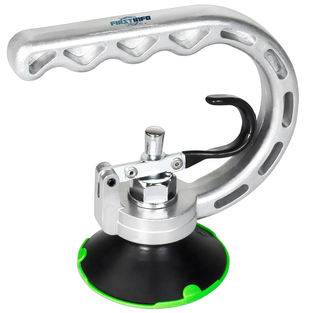 FIRSTINFO front view showing compact dent puller and benefits for small repairs