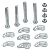 Fitede front kit laid out showing cams bolts and nuts for easy identification and fit