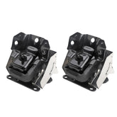Fitede front view of both engine mounts showing fit and complete kit benefit