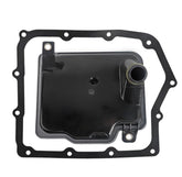 Fitede front view of filter and gasket showing fit and completeness