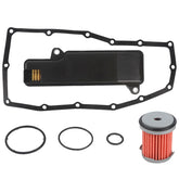 Fitede transmission oil pan front view showing solid construction and fit
