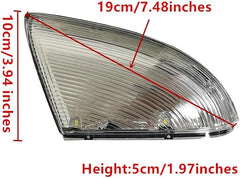 fitfoyo front mirror turn signal side profile highlighting low-profile design benefit