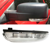 fitfoyo front view of mirror light shows clean fit and improved signaling