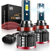 FITMOTORS front view of two bulbs showing design and bright finish for quick upgrade