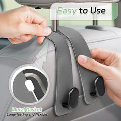 Fitnice double metal hook detail highlighting sturdy reinforced strength benefit