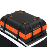 FIVKLEMNZ front view of rooftop bag showing weatherproof protection and extra storage
