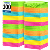 FIXSMITH front pack showing 100-count towels for value and convenience