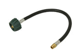 Flame King front view showing ACME nut and NPT end for secure tank connection