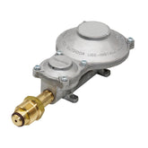 Flame King front view of horizontal regulator showing compact durable design and reliability