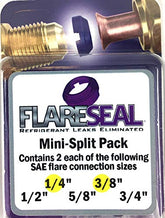 FlareSeal MSP-0406 front pack showing included 1/4 and 3/8 seals and labeling for quick identification