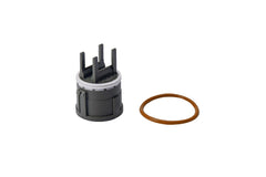 Fleece Performance Engineering front view of 20‑pin connector showing fit and finish benefit