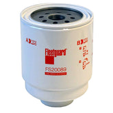 Fleetguard FS20089 front view showing label and threaded connection for easy fit and reliable sealing