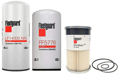 Fleetguard kit LF14000NN FF5776 FS19764 front view showing all three filters and service readiness