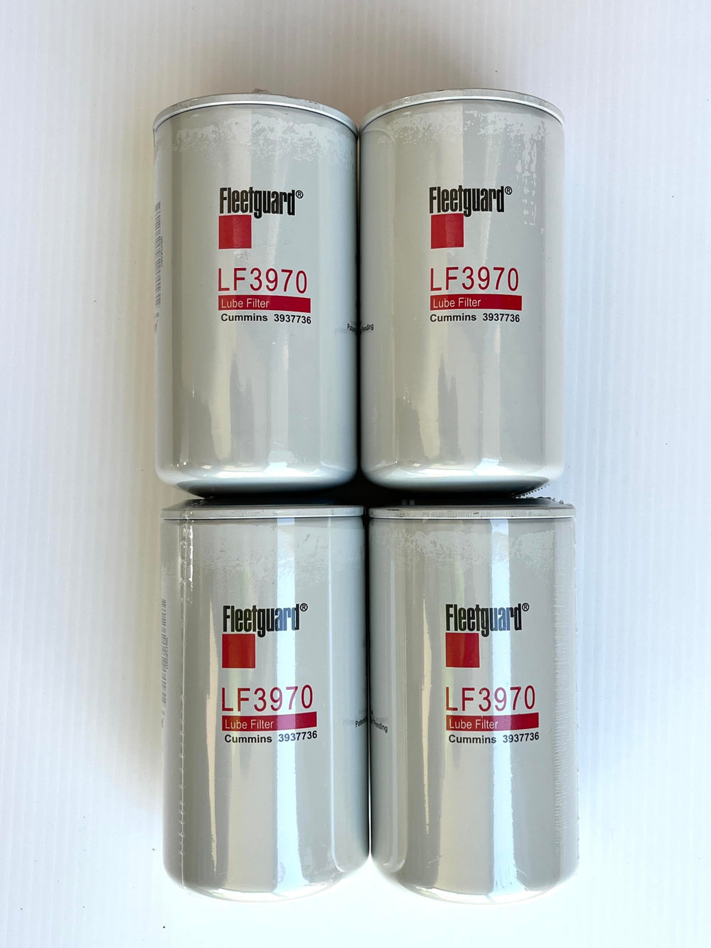Fleetguard LF3970 front view showing label and reliable filtration