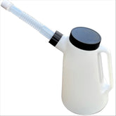 FLIKOU oil jug front view showing compact, spill-free design benefit
