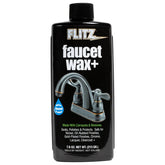 Flitz bottle front view showing label and compact size for easy storage