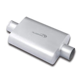 Floshine front view muffler showing inlet and outlet for easy fitment