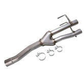 Floshine muffler front view showing product fit and durable finish