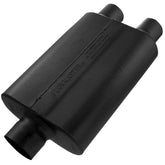 Flowmaster front view showing muffler shape and aggressive styling benefit