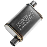 Flowmaster front view showing rugged chambered body and deep tone benefit