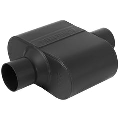 Flowmaster Super 10 front view showing aggressive muffler shape and bold tone benefit