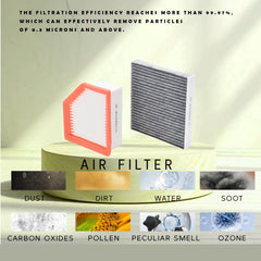 FLTRUCKTOP engine filter close-up of pleats showing filtration area