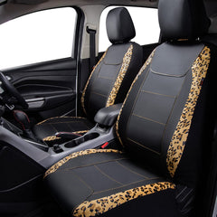 Flying Banner close-up of leopard-print polyester texture for durability