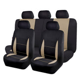 Flying Banner front seats full set installed shows clean protection
