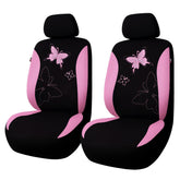 Flying Banner front seat lace detail showing feminine styling and easy installation benefit