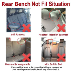 Flying Banner detachable headrest detail for easy removal and cleaning