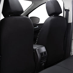 Flying Banner installed on car seats demonstrating easy clean and polished look